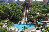 Temple-shaped slide tower