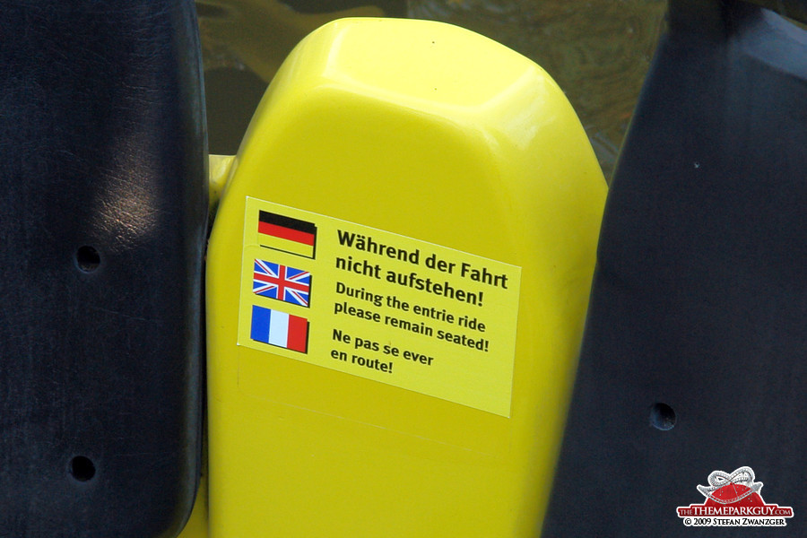 Entrie ride sticker
