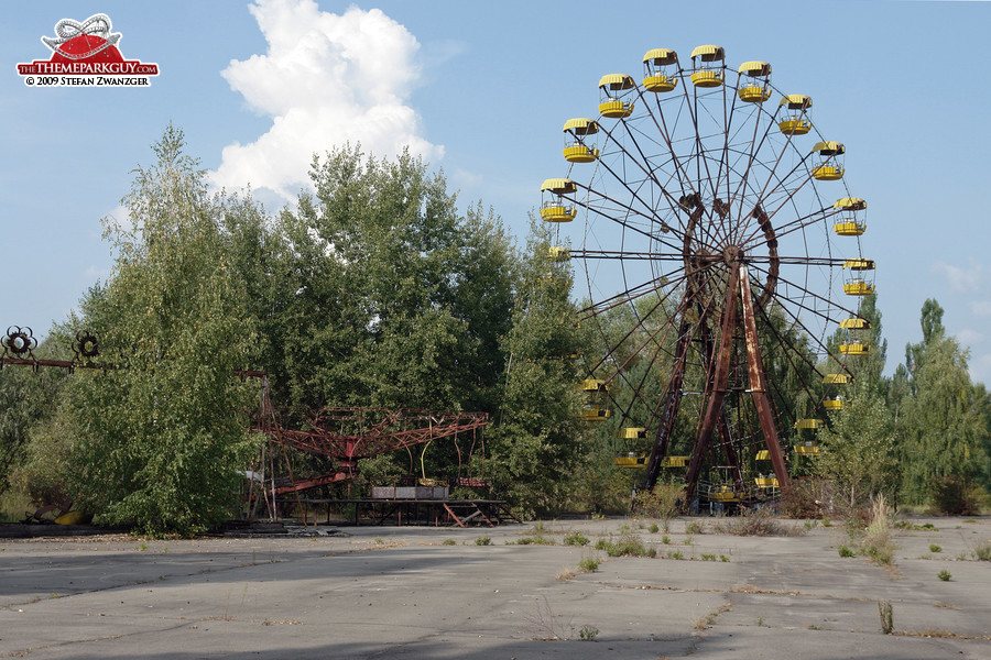 Abandoned fairground