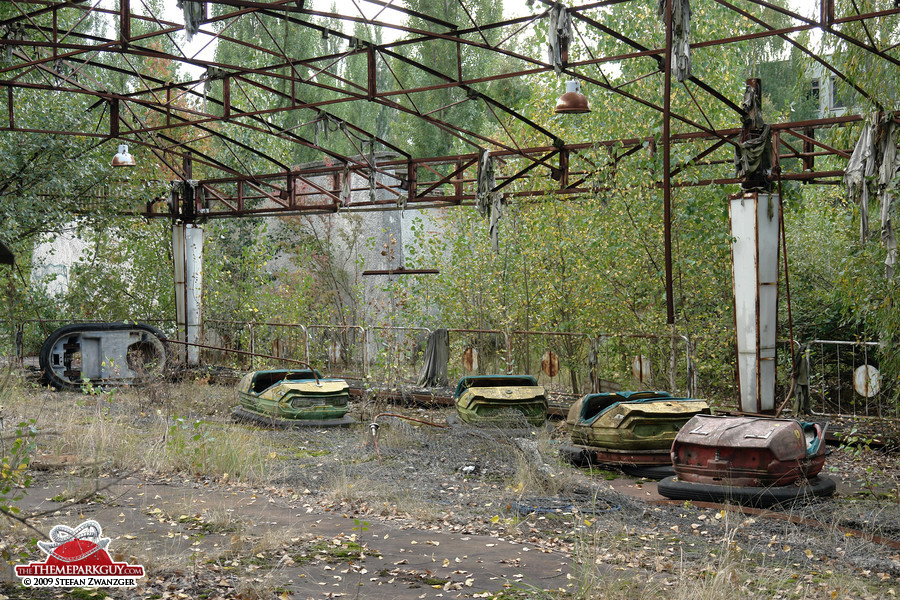 Bumper cars in Chernobyl