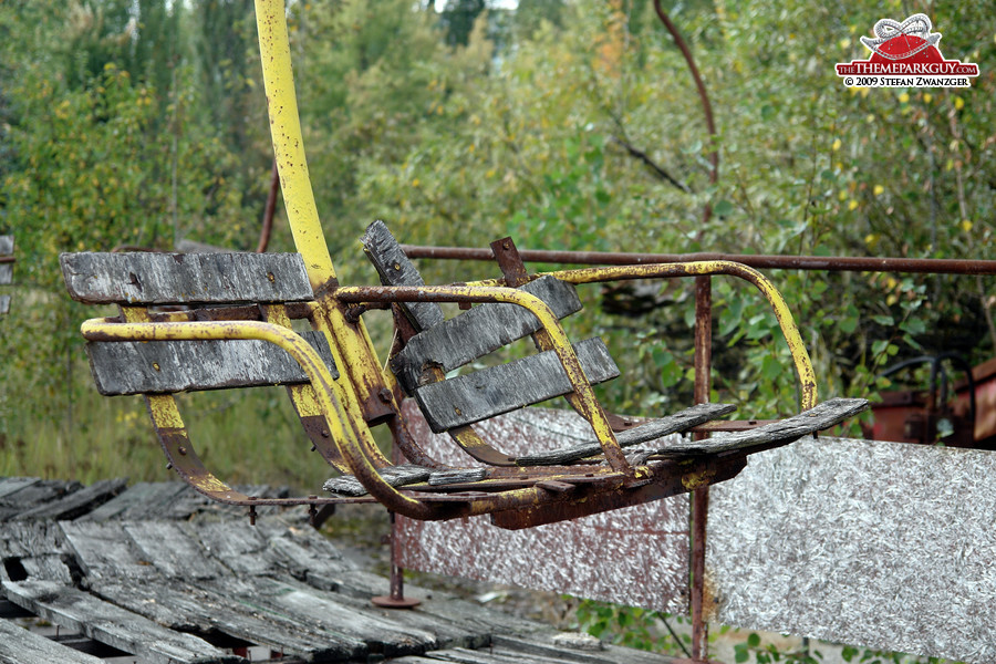 Contaminated carousel chair