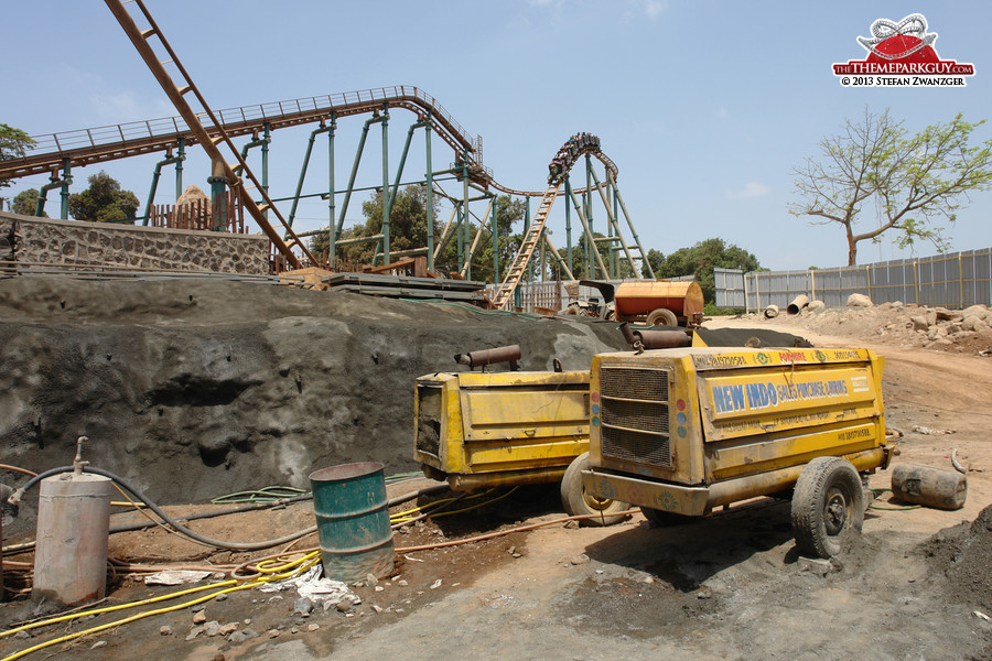 Half coaster, half construction site