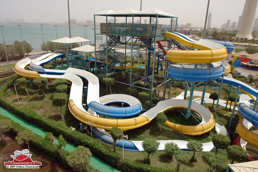 Aqua Park Kuwait slides