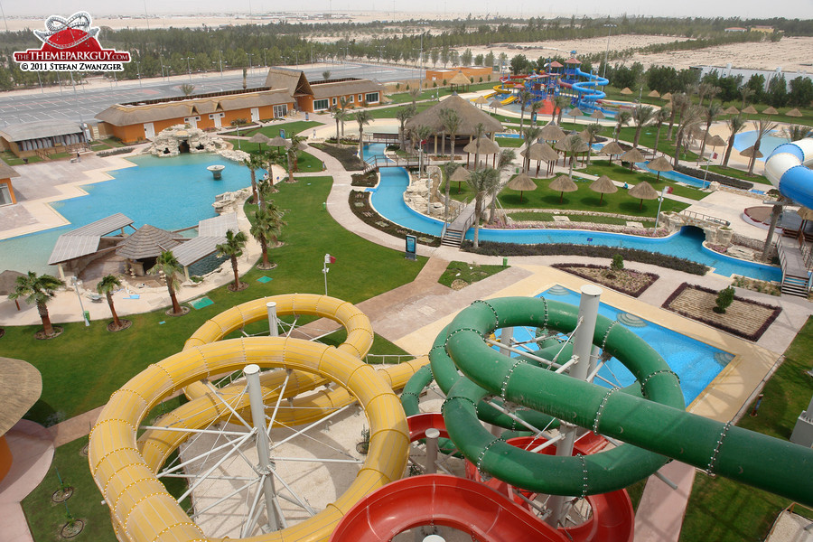 Overview from the slide tower