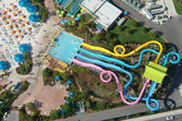 Aquatica tube slides from above