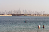 The water park has its own stretch of Palm Jumeirah beach