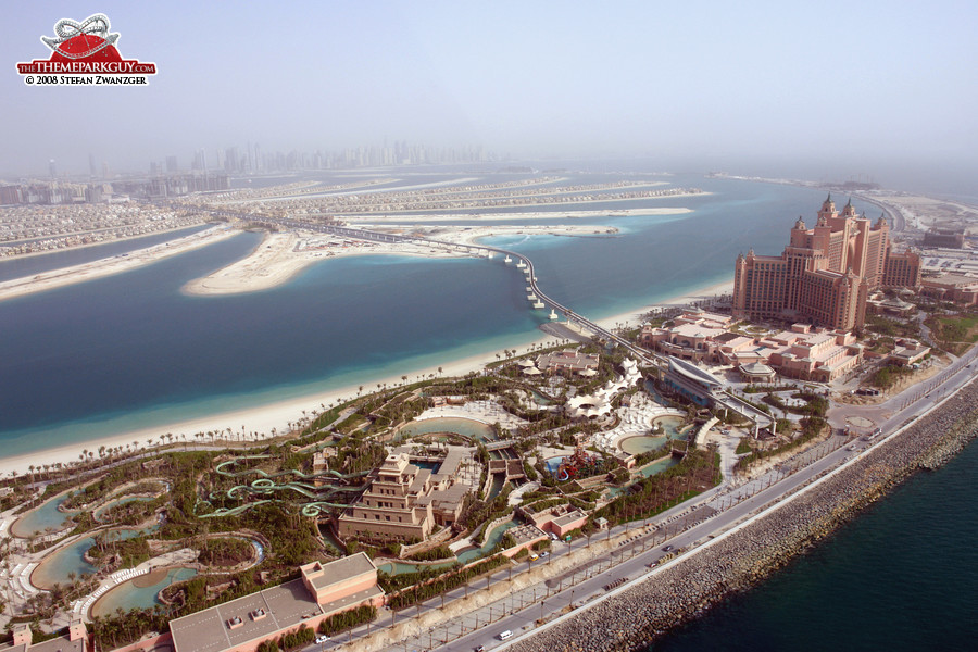 Aquaventure water park aerial shot