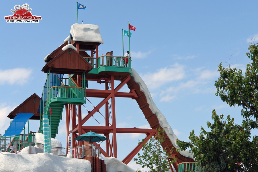 The highest point of Blizzard Beach
