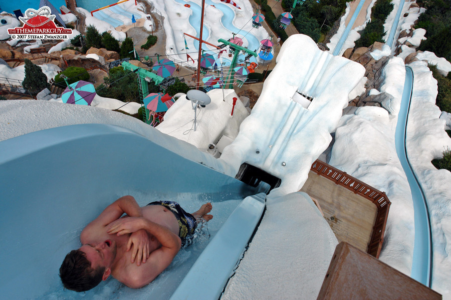 One of the world's steepest slides: Summit Plummet