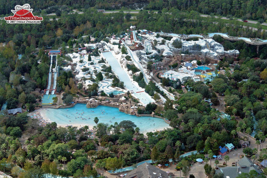 Blizzard Beach from above