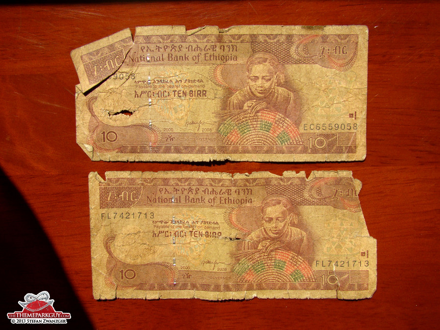 The currency that looks like the Mummy Ride