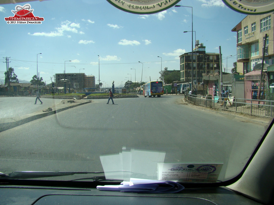Addis Ababa street setting