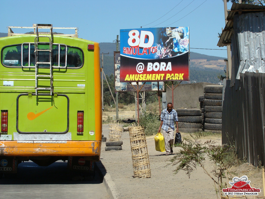 Bora Amusement Park billboard greeting