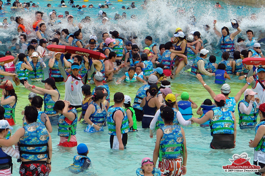 Having fun? This looks more like a war scene than a family day out