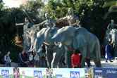 Elephants at the entrance