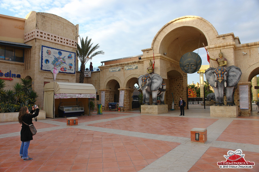 The impressive entrance gate