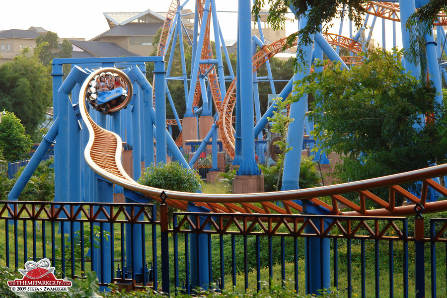 Coaster breaking through