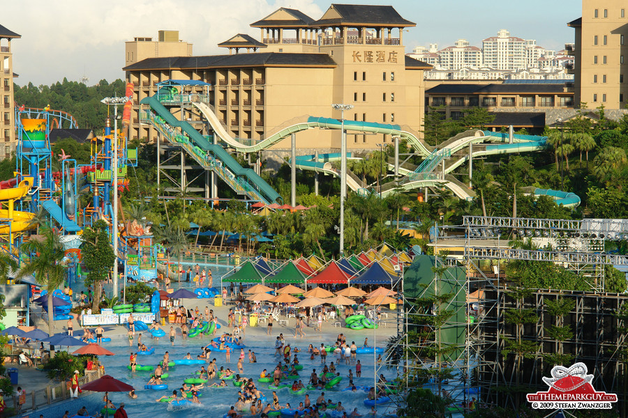 This water park tends to get packed