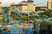 This water park tends to get packed
