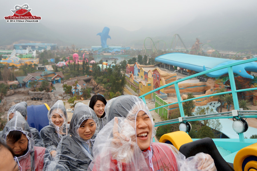 Up the lift hill