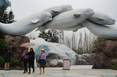 Beluga whale aquarium entrance