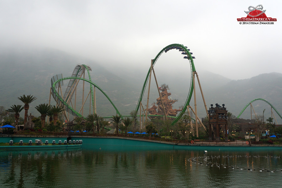 The theme park's only operational roller coaster