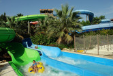 Tube slide splash pools