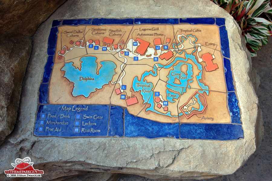 Discovery Cove map