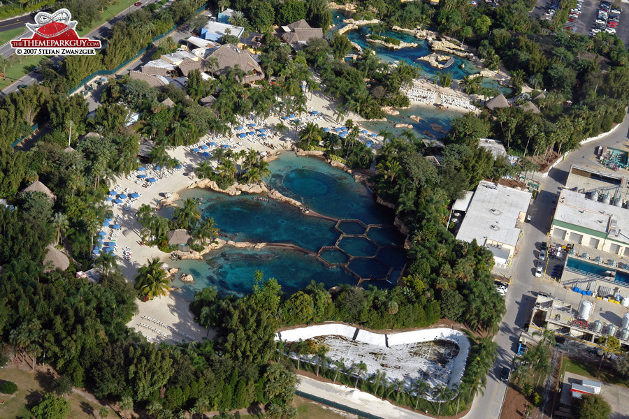 Discovery Cove aerial view