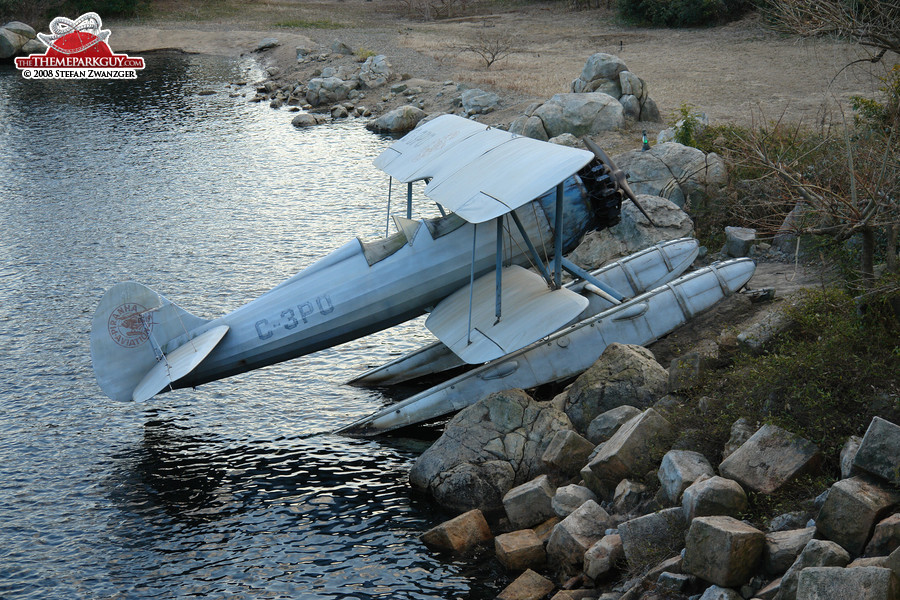 Stranded Indiana Jones plane