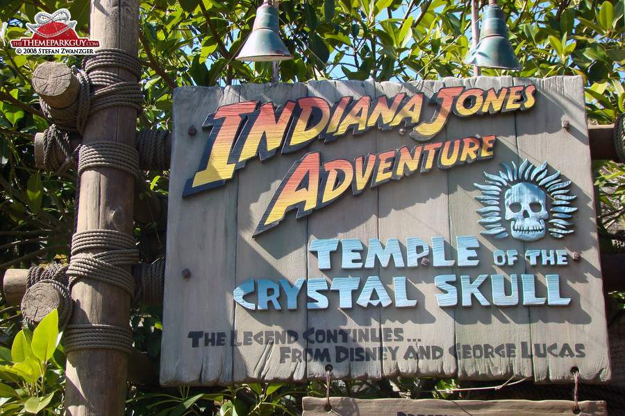 Indiana Jones ride. The topic of the fourth movie has been disclosed here for years!