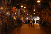 Entering the grotto to access one of the world's very best rides