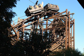 Mine coaster car close-up