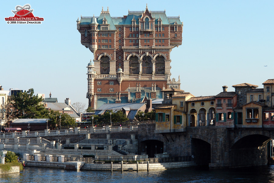 Tokyo DisneySea's uniquely designed Tower of Terror attraction