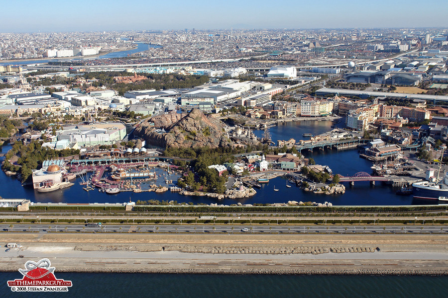 Aerial view of DisneySea