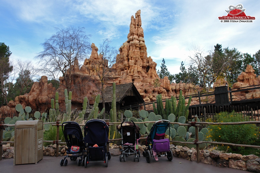 Big Thunder Mountain, with parked buggies