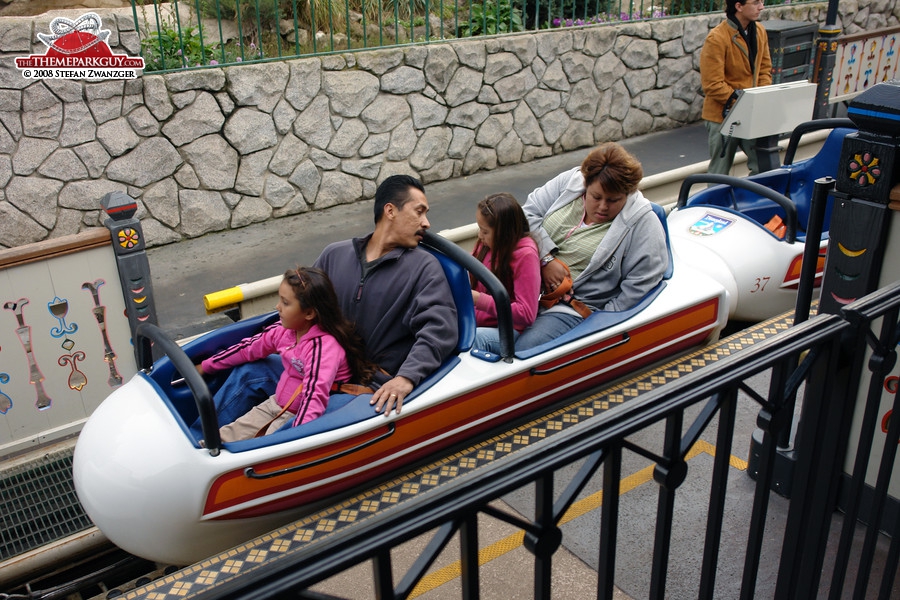 The bobsleds create a coaster-like experience