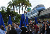 Monorail, with massive queues to the Submarine Voyage below