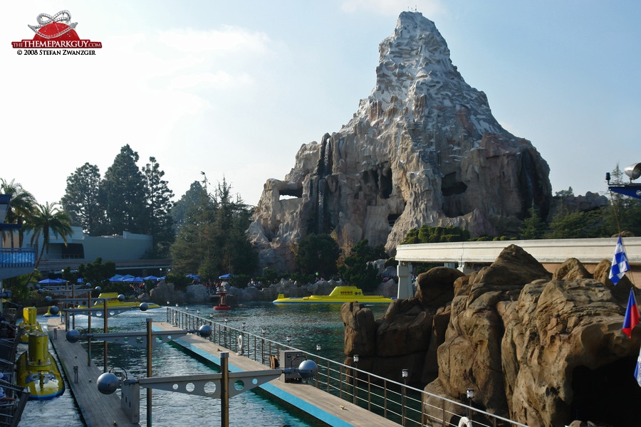 The Matterhorn attraction opened when Walt Disney was still alive