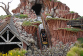 The final drop at Splash Mountain