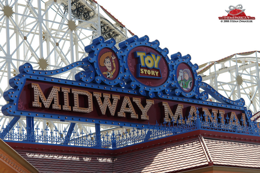 Toy Story Midway Mania under construction