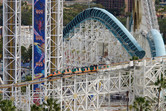 Paradise Pier roller coaster