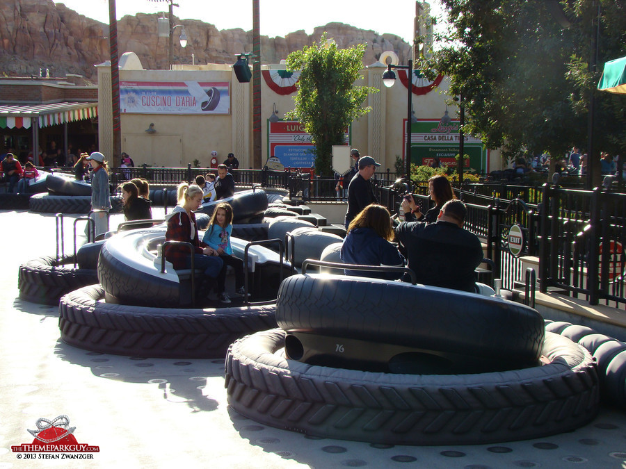 Family ride at Cars Land