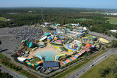 Dreamworld Australia, with WhiteWater World water park in the foreground