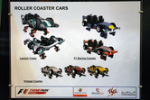 F-1 X coaster cars