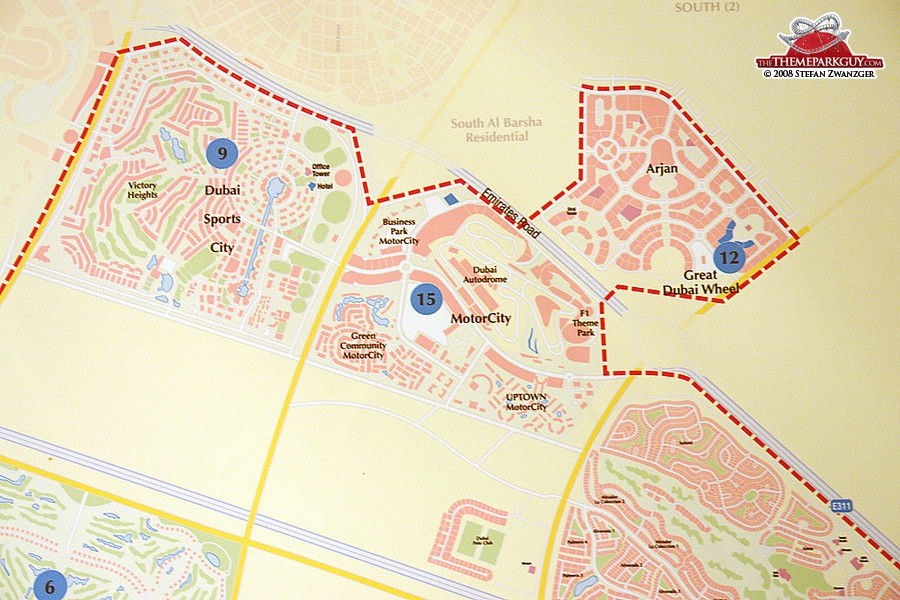 Dubailand map, the second