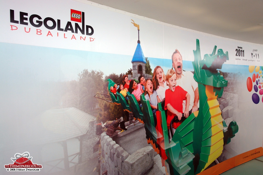 Legoland poster in the sales center