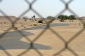 Desert claiming back the abandoned Universal site