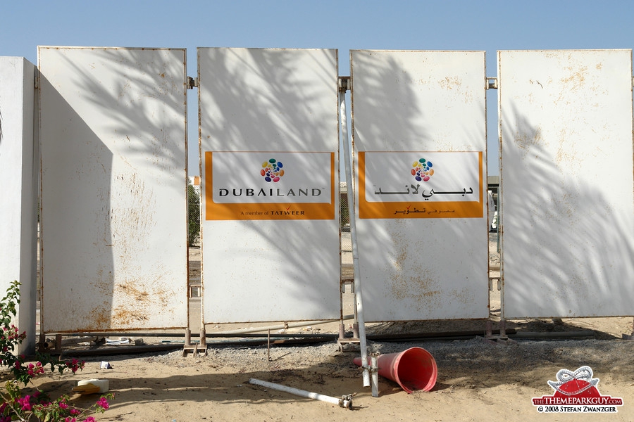 Dubailand construction fence