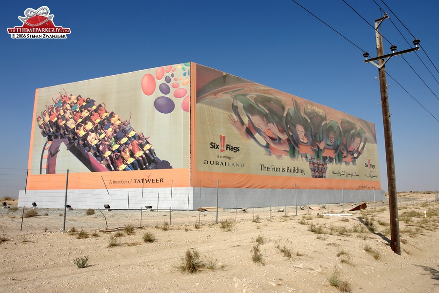 Six Flags Dubailand billboard